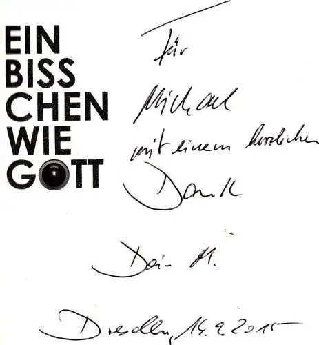 Buch: Ein bisschen wie Gott, Fritz, Michael G. 2015, Mitteldeutscher Verlag