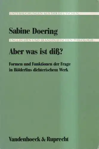 Buch: Aber was ist diß? Sabine Doering, 1992, Vandenhoeck & Ruprecht, Hölderlin