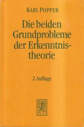 Buch: Die beiden Grundprobleme der Erkenntnistheorie, Karl R. Popper, 1994, Mohr