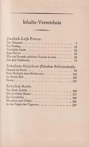 Buch: Ostjüdische Erzähler. J.-L. Perez, 1920, Kiepenheuer, Liebhaber-Bibliothek