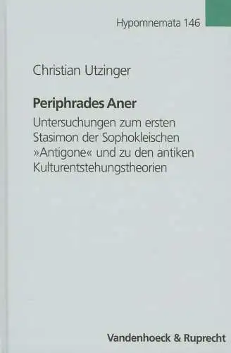 Buch: Periphrades Aner, Utzinger, Christian, 2003, Vandenhoeck und Ruprecht