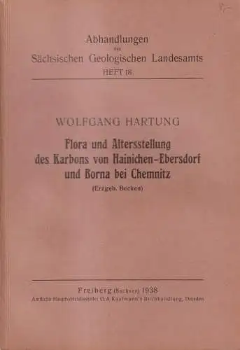 Buch: Flora und Altersstellung des Karbons von Hainichen... Hartung, 1938