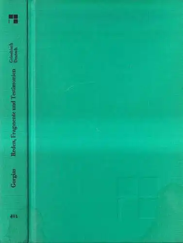 Buch: Reden, Fragmente und Testimonien, Gorgias von Leontinoi, 1989, F. Meiner