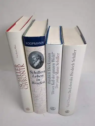 4 Bücher Friedrich Schiller, Damm, Dieckmann, Koopmann, Wais, Insel, 4 Bände