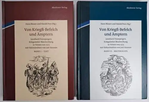 Buch: Von Kriegß-Befelch und Ämptern, 2 Bände, Blosen / Pors, 2013, Akademie Vlg