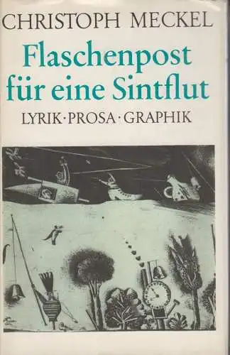 Buch: Flaschenpost für eine Sintflut, Meckel, Christoph. 1975, Aufbau Verlag