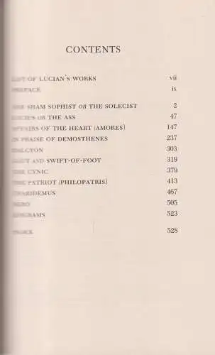 Buch: Lucian - Volume III, LCL 432, Harvard University Press, 2001