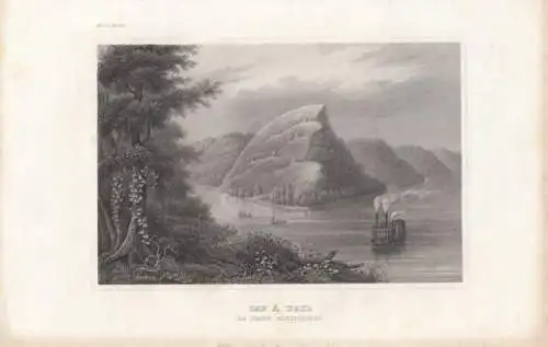 Cap a L Ail. aus Meyers Universum, Stahlstich. Kunstgrafik, 1850, gebraucht, gut