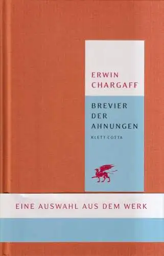 Buch: Brevier der Ahnungen, Eine Auswahl, Erwin Chargaff, 2002, Klett-Cotta