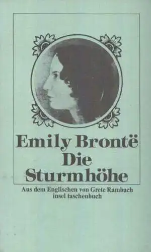 Buch: Die Sturmhöhe, Bronte, Emily. Insel taschenbücher, 1987, Insel Verlag