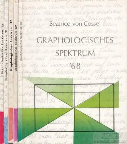 Graphologisches Spektrum 1968-72. 5 Hefte, Cossel, Beatrice von. 5 Bände