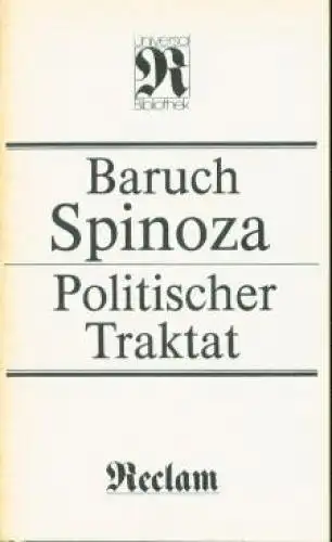 Buch: Politischer Traktat, Spinoza, Baruch de. Reclams Universal-Bibliothek