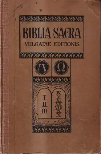 Bibel: Biblia Sacra Vulgatae, F. Michael Hetzenauer, 1914, Friedrich Pustet