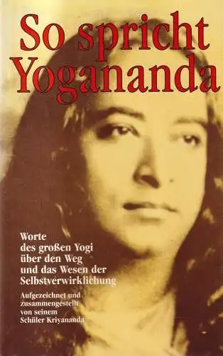 Buch: So spricht Yogananda, Kriyananda, 1992, O. W. Barth Verlag, gebraucht, gut