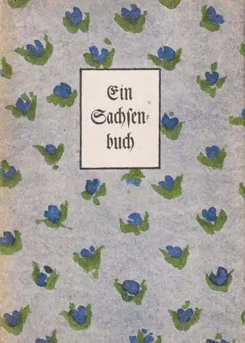 Buch: Ein Sachsenbuch, Schütte, Wolfgang U., 1985, Zentralhaus-Publikation