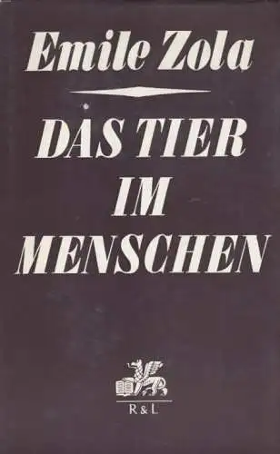 Buch: Das Tier im Menschen, Zola, Emile. Die Rougon-Macquart, 1975