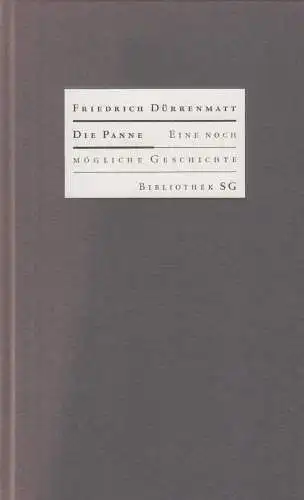 Buch: Die Panne, Dürrenmatt, Friedrich. 2003, Bibliothek SG, gebraucht, gut