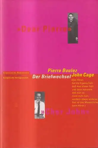 Buch: Pierre Boulez & John Cage - Der Briefwechsel, Nattiez (Hrsg.), 1997, EVA