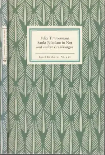 Insel-Bücherei 420, Sankt Nikolaus in Not und andere Erzählungen, Timmermans