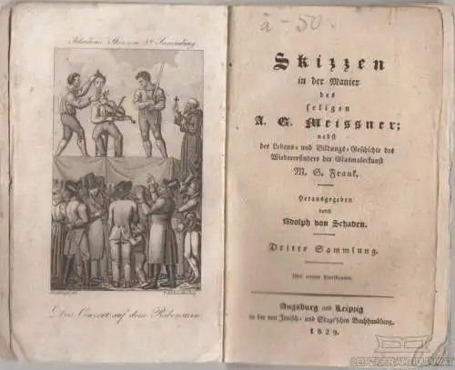 Buch: Skizzen in der Manier des seligen A. G. Meissner, Schaden, Adolph von