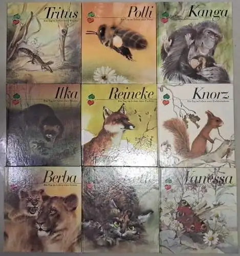 9 Bücher: Polli, Kanga, Ilka, Reineke, Knorz, Vanessa, Kotte, Berba, Tritus, DDR