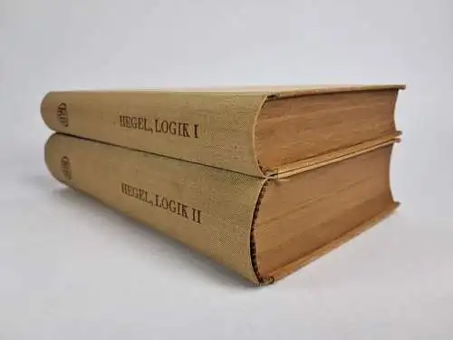 Buch: Wissenschaft der Logik, 2 Bände, Georg Wilh. Fried. Hegel. 1949, F. Meiner