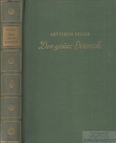 Buch: Der grüne Heinrich, Keller, Gottfried. 1953, Henschelverlag