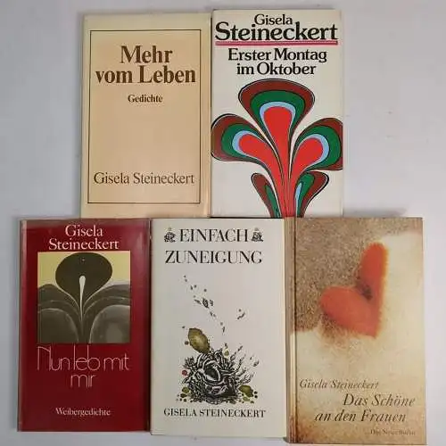 5 Bücher Gisela Steineckert: Mehr vom Leben; Erster Montag im Oktober ...