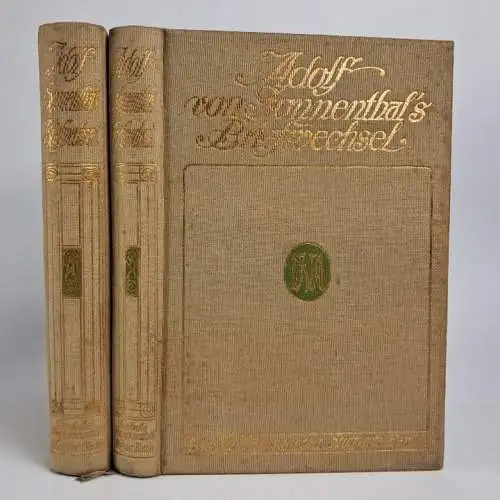 Buch: Adolf von Sonnenthals Briefwechsel, 2 Bde., 1912, Deutsche Verlags-Anstalt