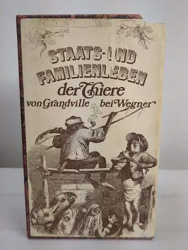 Buch: Bilder aus dem Staats- und Familienleben der Thiere, Grandville, 4 Bände