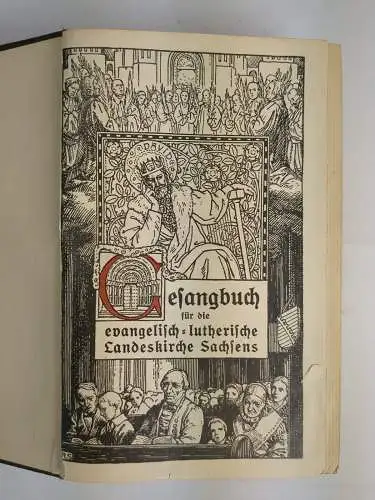 Buch: Gesangbuch für die evangelisch-lutherische Landeskirche Sachsens, 1930