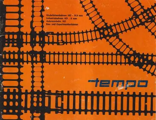 Katalog: Tempo HO, Modelleisenbahnen, Industriebahnen, Autorennbahn,  Modellbau