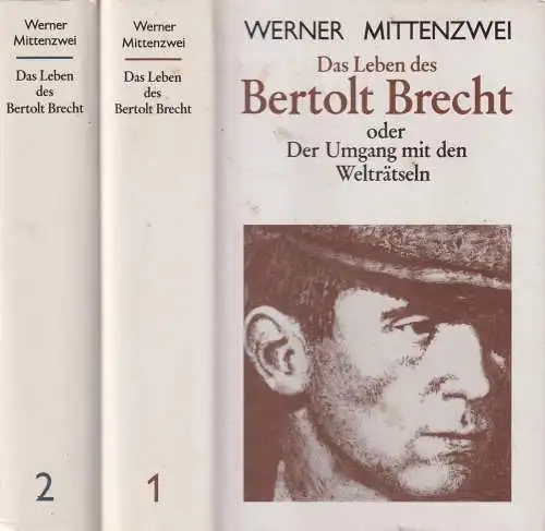 Buch: Das Leben des Bertolt Brecht, Mittenzwei, Werner. 2 Bände, 1988, Aufbau