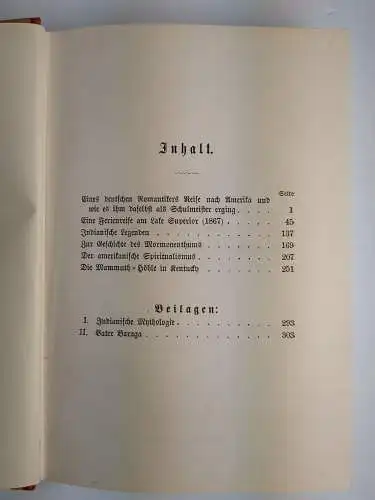 Buch: Amerikanische Skizzen, Karl Knortz, 1876, Hermann Gesenius Verlag