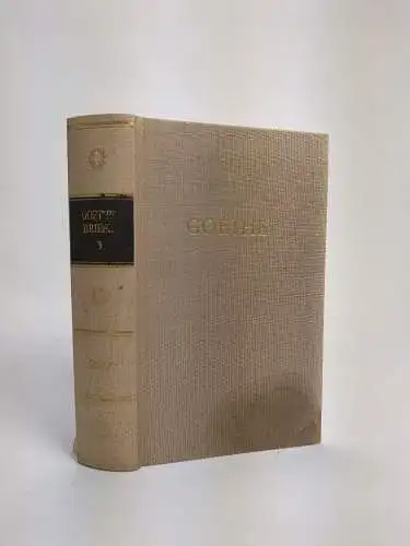 Buch: Goethes Briefe in drei Bänden. BDK, 1970, Aufbau Verlag, 3 Bände