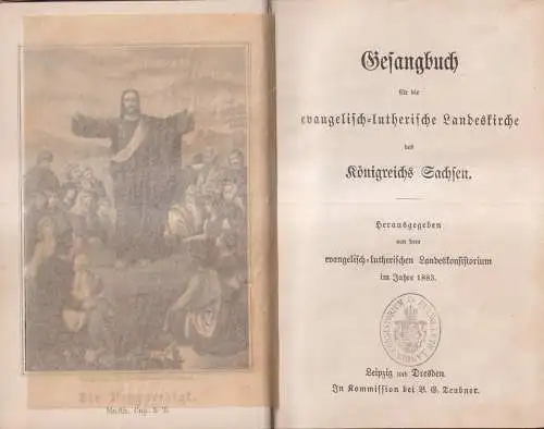 Buch: Gesangbuch für die evangelisch-lutherische Landeskirche Sachsen, 18 332549