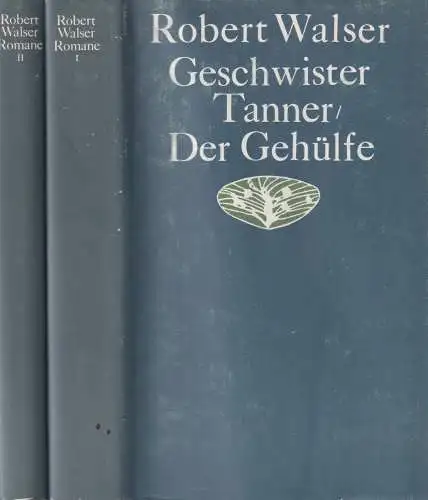 Buch: Die Romane. Walser, Robert, 1984, Volk und Welt, gebraucht, gut