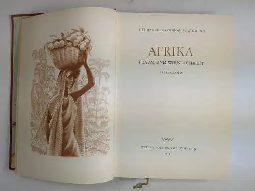 Buch: Afrika - Traum und Wirklichkeit, 3 Bände. Hanzelka / Zikmund, 1955