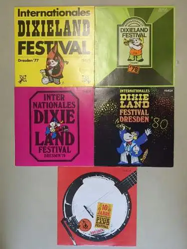 5 Internationales Dixieland Festival Dresden 12" LP, 1977-1980 + 10 Jahre, AMIGA