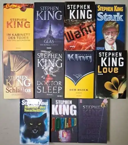 11 Bücher Stephen King: Schlaflos; Friedhof der Kuscheltiere; Doctor Sleep ...