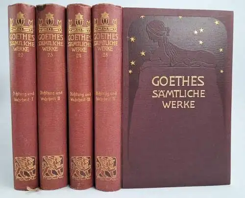 Buch: Dichtung und Wahrheit I-IV, Johann Wolfgang von Goethe, 4 Bände, Cotta