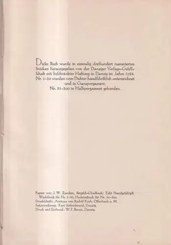 Buch: Danzig - Antlitz einer alten Stadt, Willibald Omankowski, 1924, Nr. 239