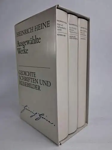 Buch: Heinrich Heine - Ausgewählte Werke, 3 Bände, 1986, Deutscher Bücherbund