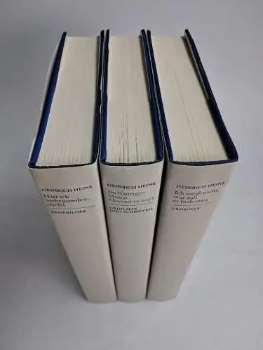 Buch: Heinrich Heine - Ausgewählte Werke, 3 Bände, 1986, Deutscher Bücherbund