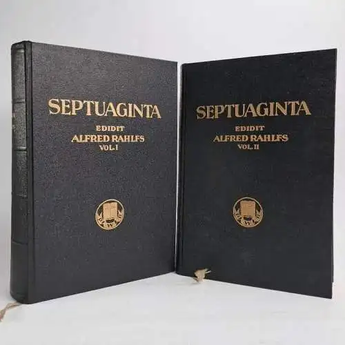 Buch: Septuaginta, Rahlfs, Alfred. 2 Bände / Altes Testament, Griechisch