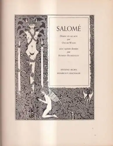 Buch: Salome, Drame en un acte, Wilde, Oscar, 1949, Heinrich F. S. Bachmair