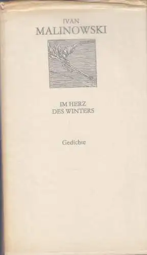 Buch: Im Herz des Winters, Malinowski, Ivan. Weiße Reihe, 1989, Gedichte