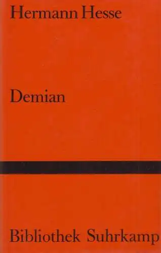 Buch: Demian, Hesse, Hermann, 1962, Suhrkamp Verlag, gebraucht, gut