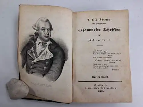 Buch:  C. F. D. Schubarts gesammelte Schriften und Schicksale 1+2, 1839 Scheibl