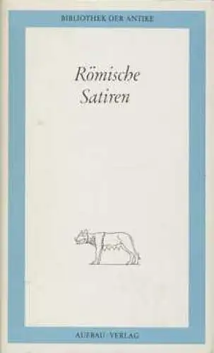 Buch: Römische Satiren, Krenkel, Werner. BdA, Römische Reihe, 1990